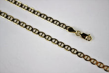 Load image into Gallery viewer, 10K SOLID YELLOW GOLD MARINER LINK CHAIN NECKLACE FOR MEN WOMEN 4mm x 16" ~ 30"