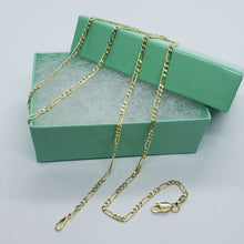 Load image into Gallery viewer, Authentic 14K Solid Gold Figaro Link Chain Men Women 3.5mm~4.5mm Necklace 7"~30"