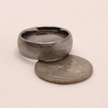 Load image into Gallery viewer, Tungsten Carbide Domed Plain Smooth Simple Brushed Finish Wedding Band Ring 8mm