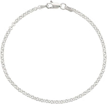 Load image into Gallery viewer, 925 Sterling Silver Italian Rolo Chain Necklace Bracelet 2.5mm Sizes 7~30 inch