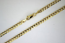 Load image into Gallery viewer, AUTHENTIC 10K SOLID GOLD CUBAN LINK CHAIN NECKLACE BRACELET MEN WOMEN 4mm