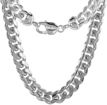 Load image into Gallery viewer, 925 Sterling Silver Miami Cuban Link Chain Necklace Bracelet 8mm~19mm All Sizes