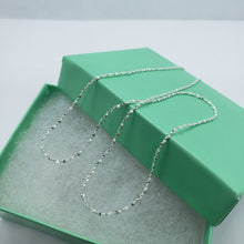 Load image into Gallery viewer, 925 Sterling Silver Diamond Cut Twisted Serpentine Chain Bracelet Necklace 1.1mm