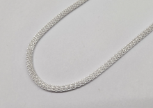 Load image into Gallery viewer, 925 Sterling Silver Round Mesh Chain Necklace Bracelet Italy 3mm 7" to 20"