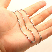 Load image into Gallery viewer, Stainless Steel Miniature Cable Link Chain Necklace 3mm Wide, Sizes 16-24 Inches