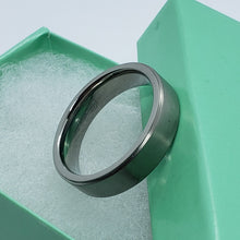 Load image into Gallery viewer, 6mm Titanium Pipe Cut Wedding Band Ring Beveled Edges Brushed Finished Size 7-14