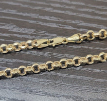 Load image into Gallery viewer, 10K Yellow Gold Hollow Rolo Chain Necklace 6mm 24" 26" 28" 30" Clearance Sale