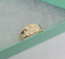 Load image into Gallery viewer, 10K Yellow Gold Baby Nugget Ring for Baby Kids Children Women Size 1 -7 Sizable