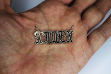 Load image into Gallery viewer, 925 Sterling Silver Personalized Custom Old English Font Name Pendant Charm