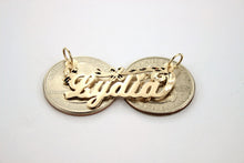 Load image into Gallery viewer, Authentic 10K Solid Yellow Gold Handmade Personalized Custom Name Pendant