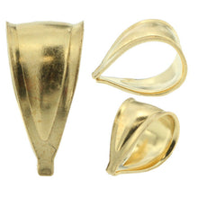 Load image into Gallery viewer, 10k Yellow Gold Bigger Bail Only for Thick Chain Need 7 Sizes Available 5mm~20mm