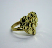 Load image into Gallery viewer, 10K Yellow Solid Gold Heart Nugget Ring 3 sizes