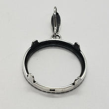 Load image into Gallery viewer, Sterling Silver Penny Bezel 19mm Coins Prong Back Illusion Edge 1 Cent Six Pence