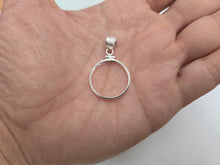 Load image into Gallery viewer, 925 Sterling Silver 5 Cent Nickel Coin Bezel Frame 21mm Screw Top Coin Edge