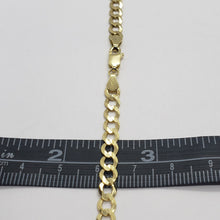 Load image into Gallery viewer, 10K Yellow Gold Solid Cuban Link Chain Curb Necklace Bracelet 5mm, 7"~30"