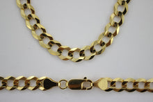 Load image into Gallery viewer, 10K SOLID GOLD CUBAN LINK CHAIN NECKLACE and/or BRACELET MEN WOMEN 7mm 8"~30"