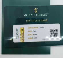 Load image into Gallery viewer, 10K Hollow Yellow Gold Miami Cuban Monaco Chain 6m~9mm Necklace Bracelet 7"-30"