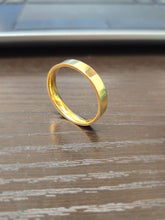 Load image into Gallery viewer, 14K Gold 4mm Men Women Flat Wedding Band Ring Yellow or White Gold Sizes 5~11