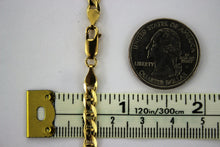 Load image into Gallery viewer, Authentic 14K Solid Yellow Gold Concave Mariner Chain 4.6mm / 20" ~ 26"