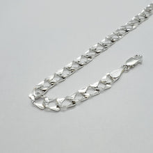 Load image into Gallery viewer, 925 Sterling Silver Flat Mariner Link Chain Bracelet 7mm 1/4 inch Wide 7" Long
