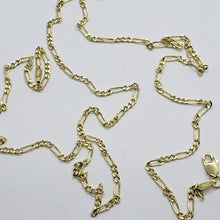 Load image into Gallery viewer, Authentic 10K Yellow Gold Hollow Figaro Chain Necklace 1.9mm 2.6mm 16" to 26"