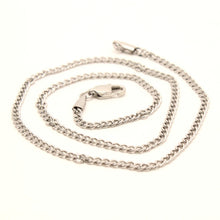 Load image into Gallery viewer, Stainless Steel Curb Link Chain Necklace 1/8 Inch Wide, Sizes 16-24 Inches