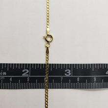 Load image into Gallery viewer, 10K Yellow Gold Solid Cuban Link Chain Curb Necklace Width 1.8mm Length 16"~30"
