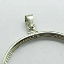 Load image into Gallery viewer, 925 Solid Sterling Silver SILVER EAGLE Bezel 40.7 mm Screw Top Coin Edge One OZ