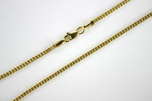 Load image into Gallery viewer, Authentic 10K Hollow Yellow Gold Franco Necklace Chain 2mm/16-30"