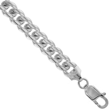 Load image into Gallery viewer, Platinum Plated Silver Miami Cuban Link Chain Necklace Bracelet 8mm 7-28 inch