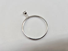 Load image into Gallery viewer, 925 Sterling Silver Mexican Peso Dollar Coin Bezel 38mm Screw Top Coin Edge