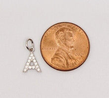 Load image into Gallery viewer, 925 Sterling Silver 26 Alphabet Initial Pendant 1/2 inch Tall Gift Girl Women