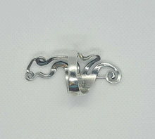 Load image into Gallery viewer, Sterling Silver Polished Finish Large Fork Ring Wide Boho Ring 1 3/4 inch 6 - 10