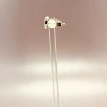 Load image into Gallery viewer, Sterling Silver Synthetic Opal Stud Heart Earrings