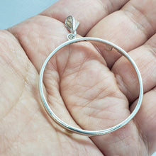 Load image into Gallery viewer, Sterling Silver Silver Eagle Bezel 41 mm Coins Prong Back 1 oz Coin Round Edge