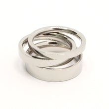 Load image into Gallery viewer, Stainless Steel Plain High Polish Matte Finish Wedding Thumb/Toe Ring Band 2-5mm