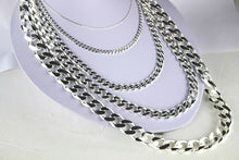 Load image into Gallery viewer, .925 Sterling Silver Cuban Curb Link Chain Necklace 1mm~13mm Men Women 16"~40"
