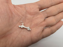 Load image into Gallery viewer, 925 Sterling Silver Long Brooklyn Bridge Charm Pendant 1 Inch Wide (25mm)