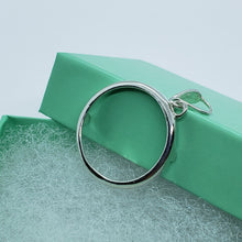 Load image into Gallery viewer, Sterling Silver Nickel Bezel 22mm Coins Prong Back Round Edge 5 Cent 21.21mm