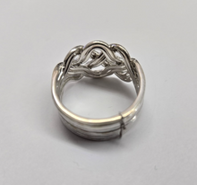 Load image into Gallery viewer, 925 Sterling Silver 8Piece Braided Celtic Loop Design Puzzle Ring Band 16mm 5~13