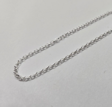 Load image into Gallery viewer, 925 Sterling Silver Thin Italian Rolo Chain Necklace Light Weight 2mm 7" to 30"