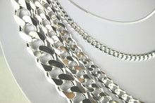 Load image into Gallery viewer, .925 Sterling Silver Cuban Link Chain Necklace 1.5mm ~ 13mm Men Women 16" ~ 40"