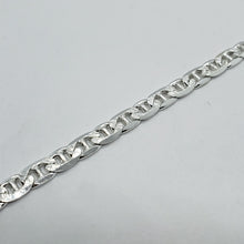 Load image into Gallery viewer, Sterling Silver D/C Flat Mariner Link Chain Necklace Bracelet 6.4 mm 7-30 inch