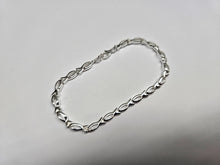 Load image into Gallery viewer, 925 Sterling Silver Daintly Ichthys Link Christian Bracelet 5mm, 7" Long