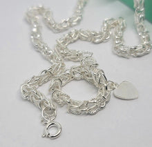 Load image into Gallery viewer, 925 Sterling Silver Turkish Chain High Quality Necklace Bracelet 4mm Size 7"~30"