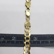 Load image into Gallery viewer, 10K Yellow Gold Solid Cuban Link Chain Curb Necklace Bracelet 7mm, 8"~30"