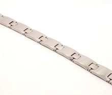 Load image into Gallery viewer, Tungsten Carbide Triangular Faceted Magnetic Therapy Bracelet, 3/8 Inch Wide
