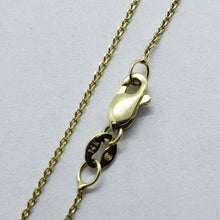 Load image into Gallery viewer, 14K Solid Gold Very Thin DC Boston Link Chain Yellow White Rose 16" 18" 20"