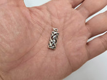 Load image into Gallery viewer, 925 Sterling Silver Rectangular Celtic Sailor's Knot Pendant 7/8 (22mm) Inch