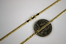 Load image into Gallery viewer, 10K SOLID GOLD Cuban Chain Necklace for everyone 2.5mm/16"~26"